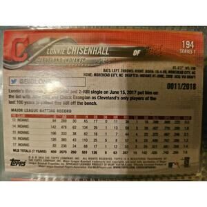 Lonnie Chisenhall 2018 Topps GOLD insert - No.0011/2018  #194 - RAW Mint